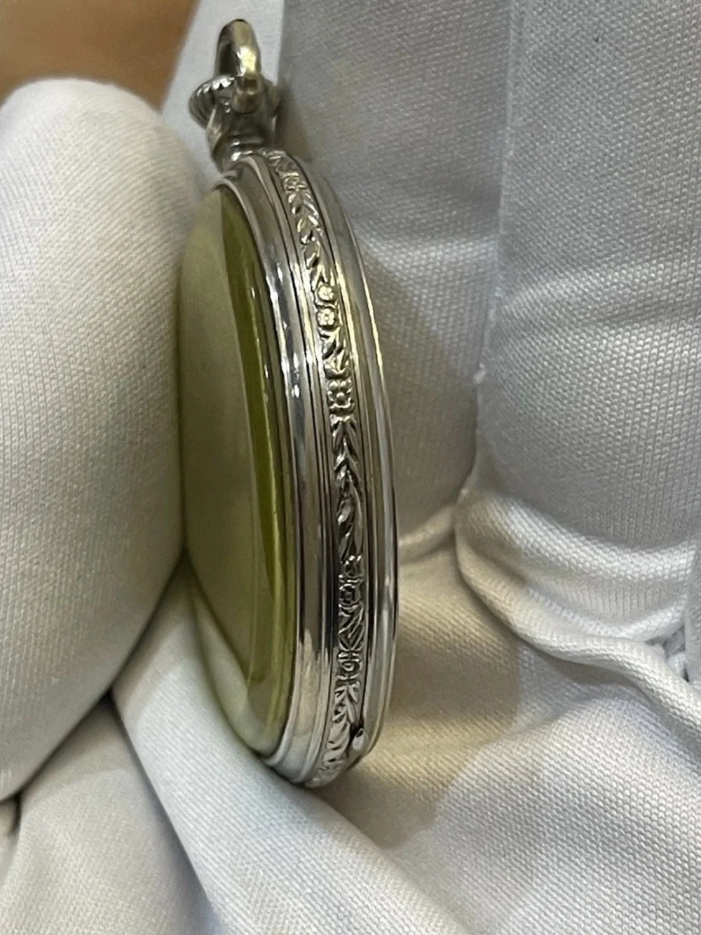 Antique Waltham Colonial Pocket Watch Art Deco Wadsworth 25Y Gold Filled 44mm